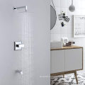 12" Rain Shower Head and Handheld, Shower Faucet Rough-in Mixer Valve and Trim Included, Luxury Rainfall Shower Sets